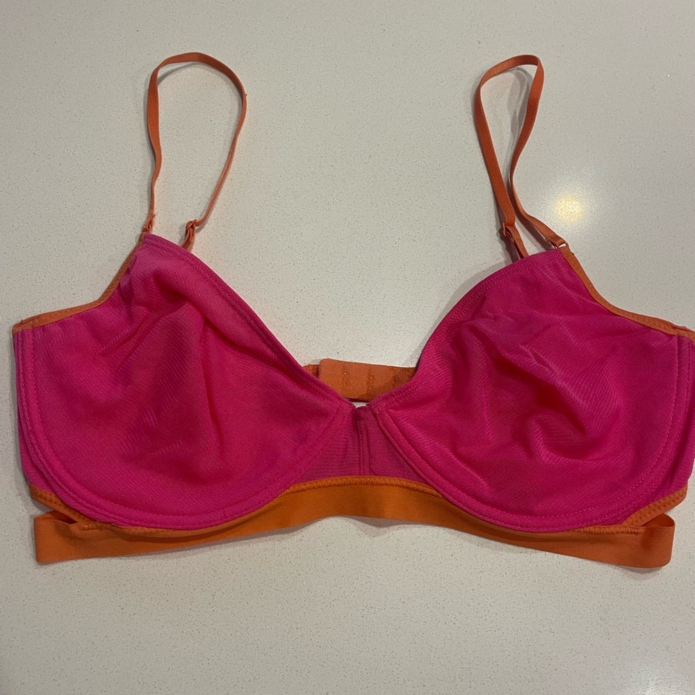 🌟2/$18 SALE Intimately Free People Double Wing Mesh Demi Underwire Bra 34D - Picture 3 of 6